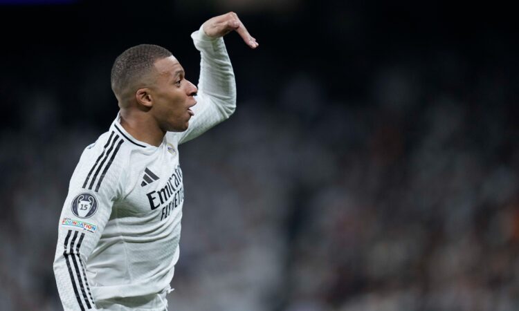 Kylian Mbappe Celebrates Against Manchester City