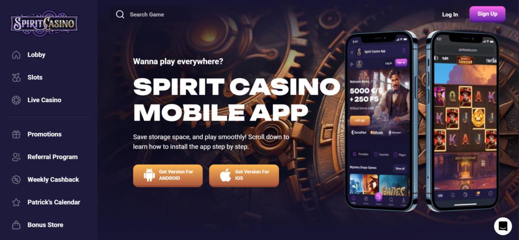 Spirit casino: reviews & experience 3 Spirit Casino App
