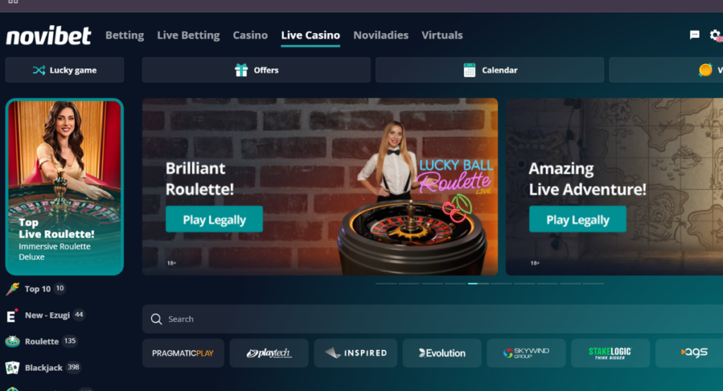Novibet reviews & experience 4 Live Casino Novibet