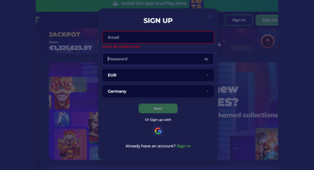 Zotabet: reseñas y experiencia 2 Registro 5