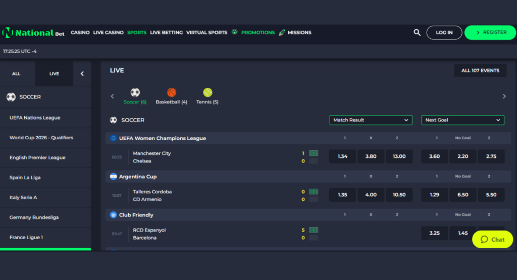 Nationalbet: review and experience 4 Sport 25