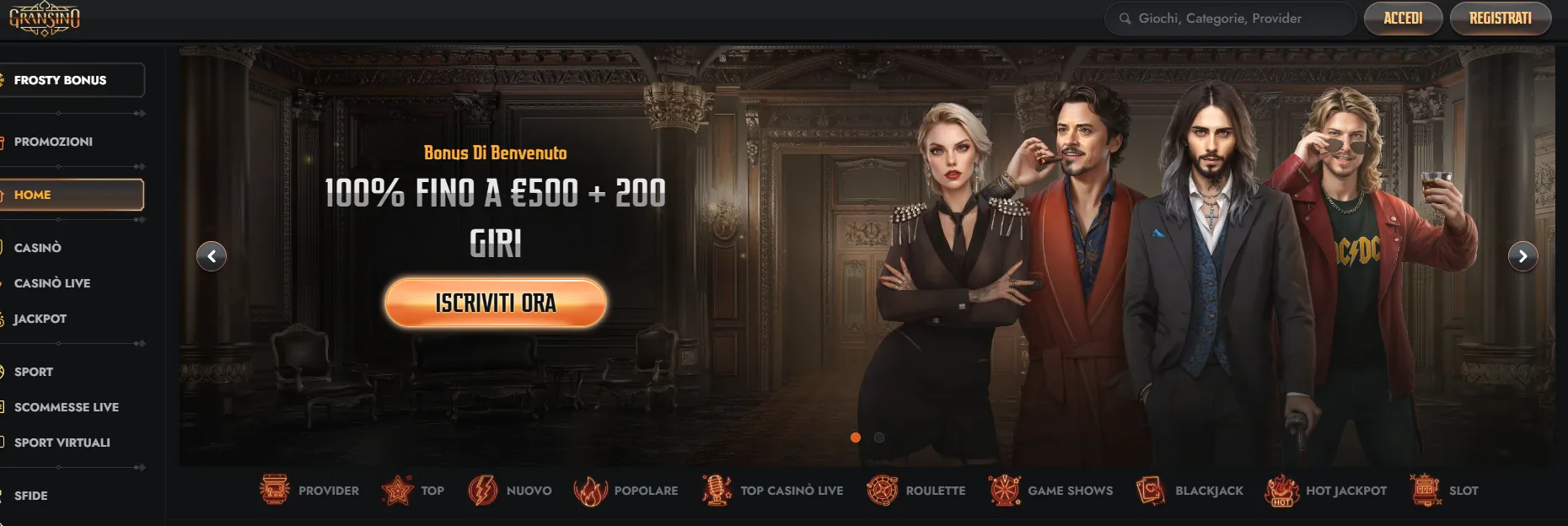 Casino Stranieri Gransino