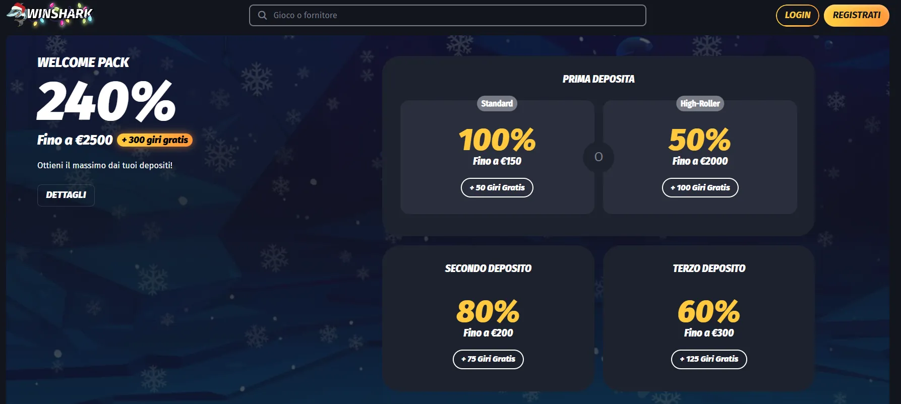 Winshark Casino Senza Documenti