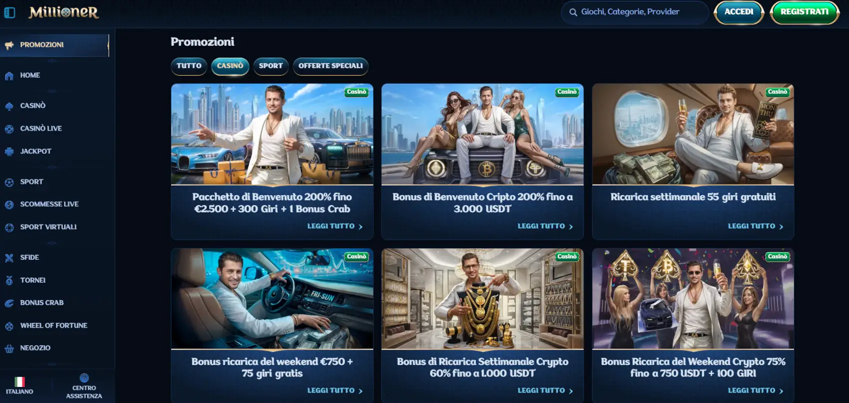 Millioner casinò online straniero