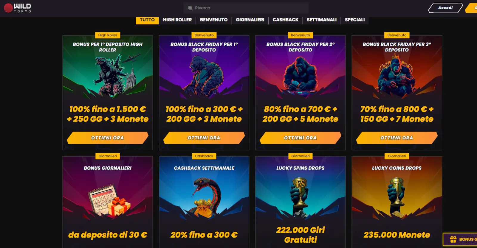 Wild Tokyo casinò online straniero