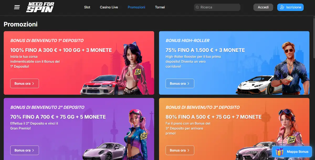 Need For Spin casino non aams