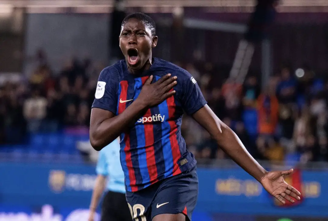 Oshoala Scores, Provides Assist In Barcelona’s 4-0 Win Vs Sevilla