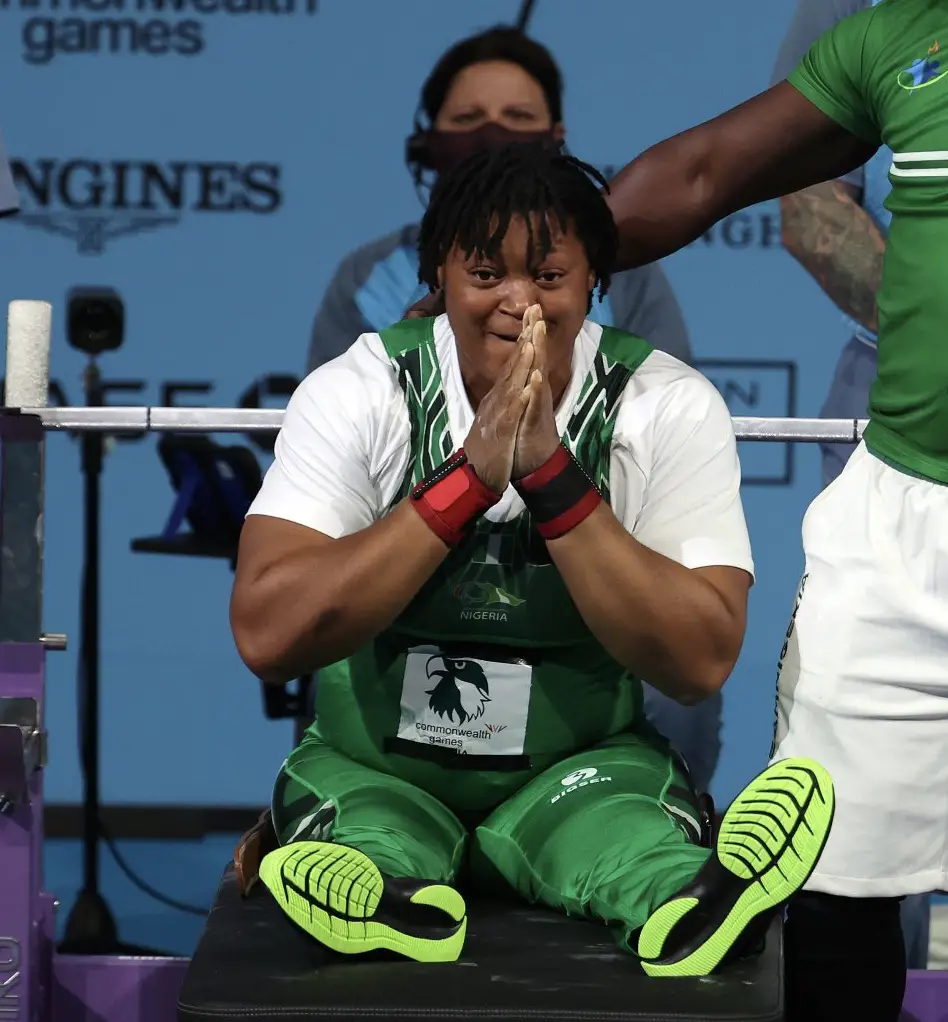 #2022CWG: Oluwafemiayo Breaks  World Record In Women’s Powerlifting To Clinch Gold