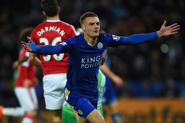 Vardy Breaks EPL Goals Record As Leicester, Man United Draw