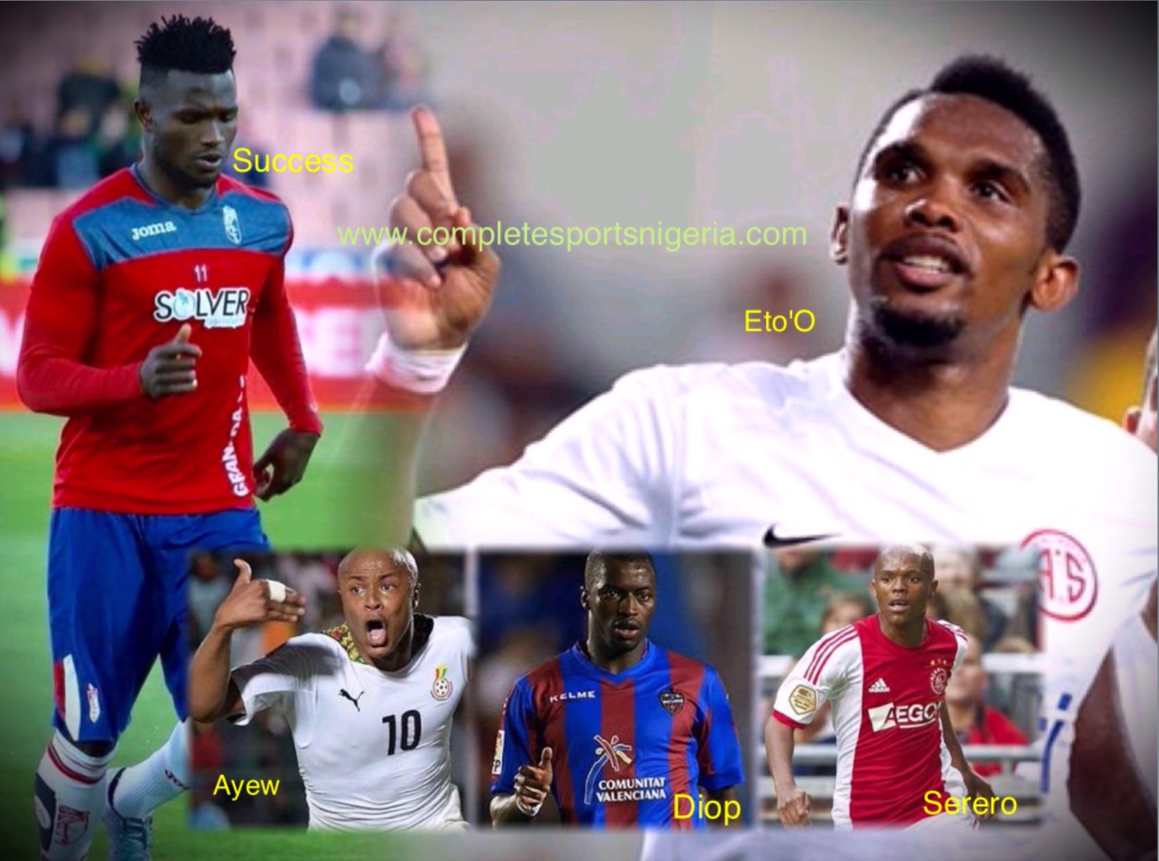 Eto’o, Success, Ayew, Benatia In African Team Of The Week Eto’o, Success, Ayew, Benatia In African Team Of The Week