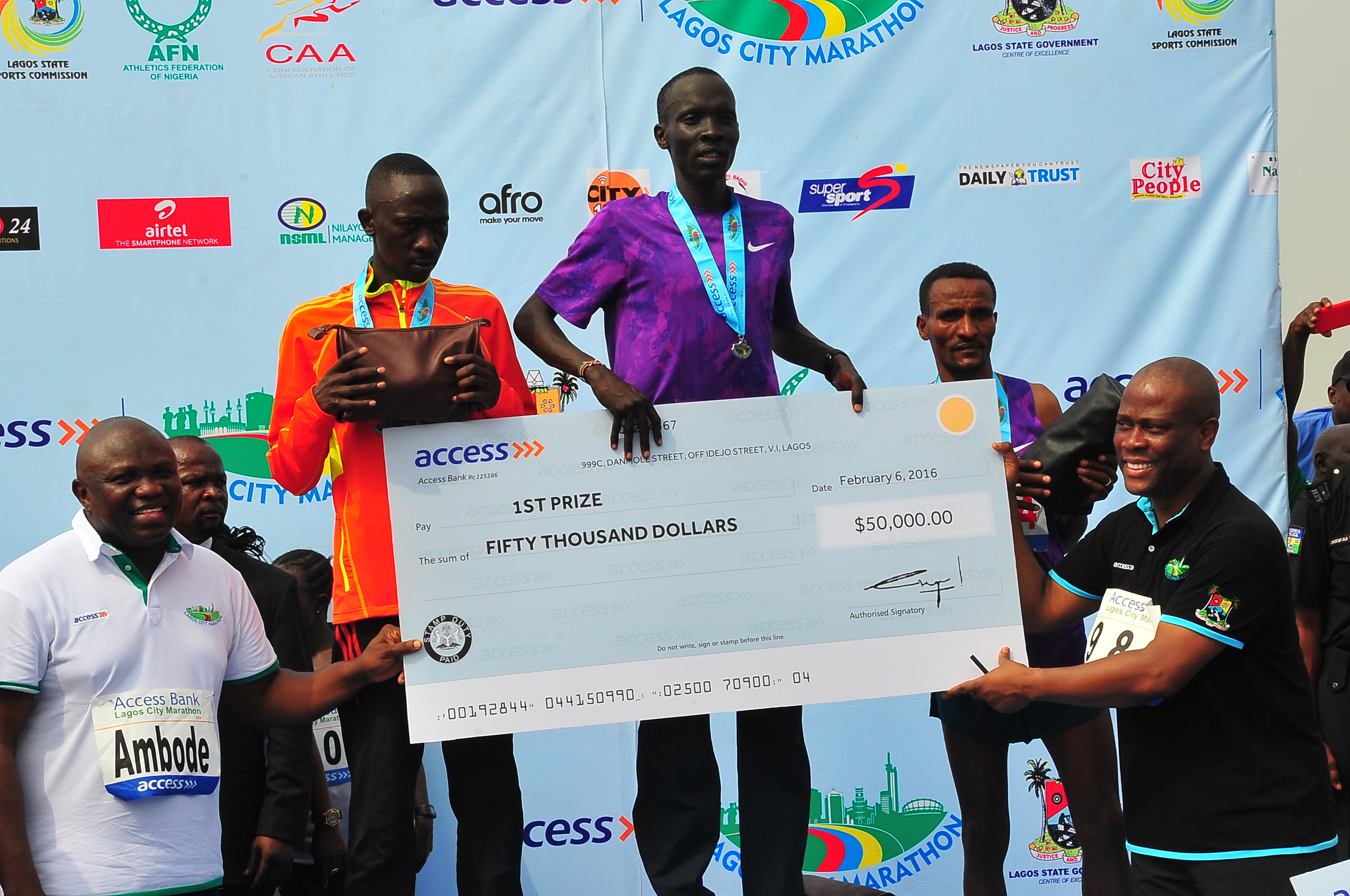 Kenya’s Kipton Wins Lagos City Marathon