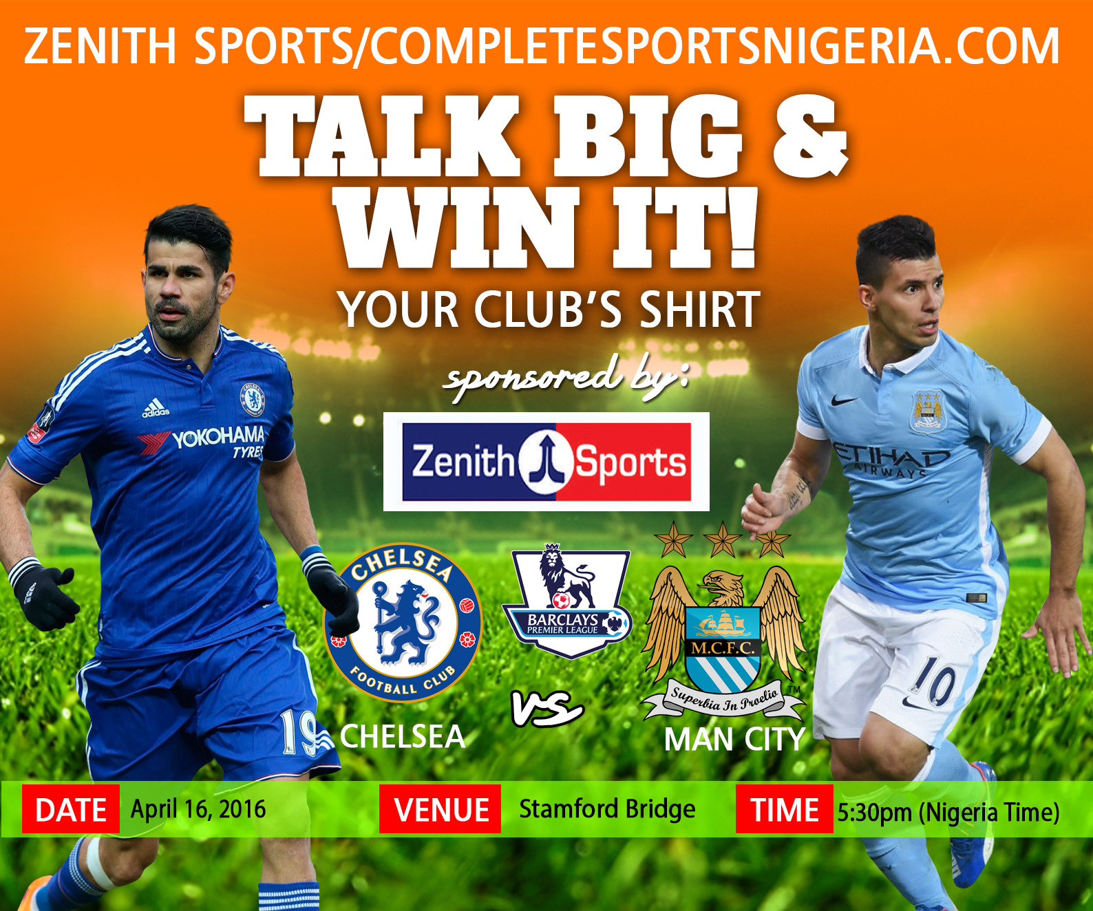 The Winners Chelsea Vs Manchester City, Talk Big and Win It!