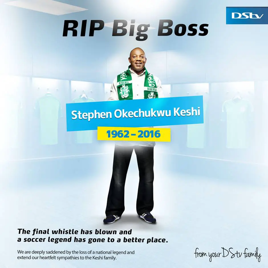 MultiChoice Celebrates Stephen Keshi With Special Re-broadcast Of AFCON 2013 Final