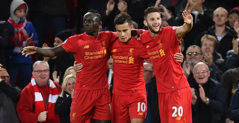Mane, Coutinho Fire Liverpool Past West Brom