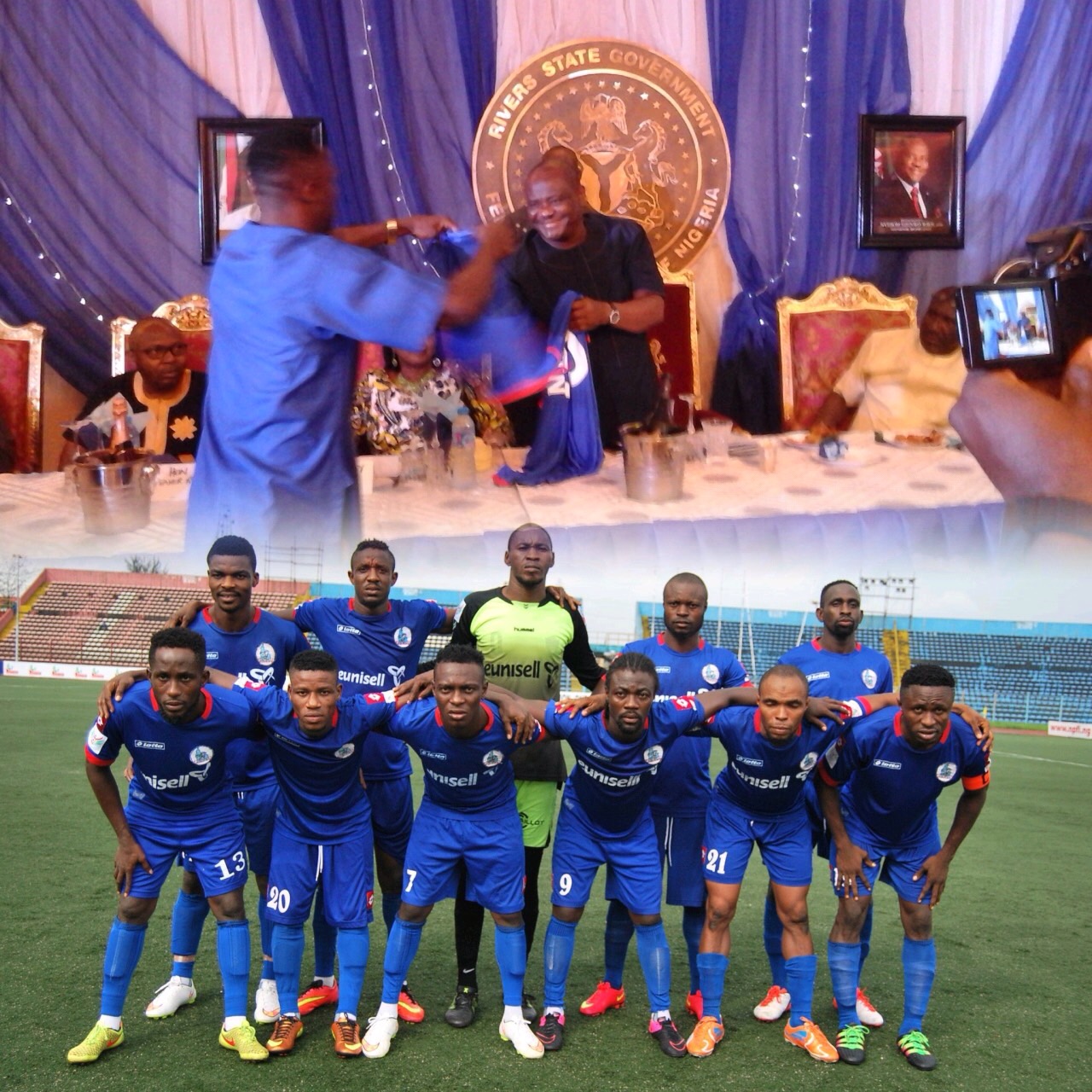 Wike Rewards Rivers United Players With N500,000 Each