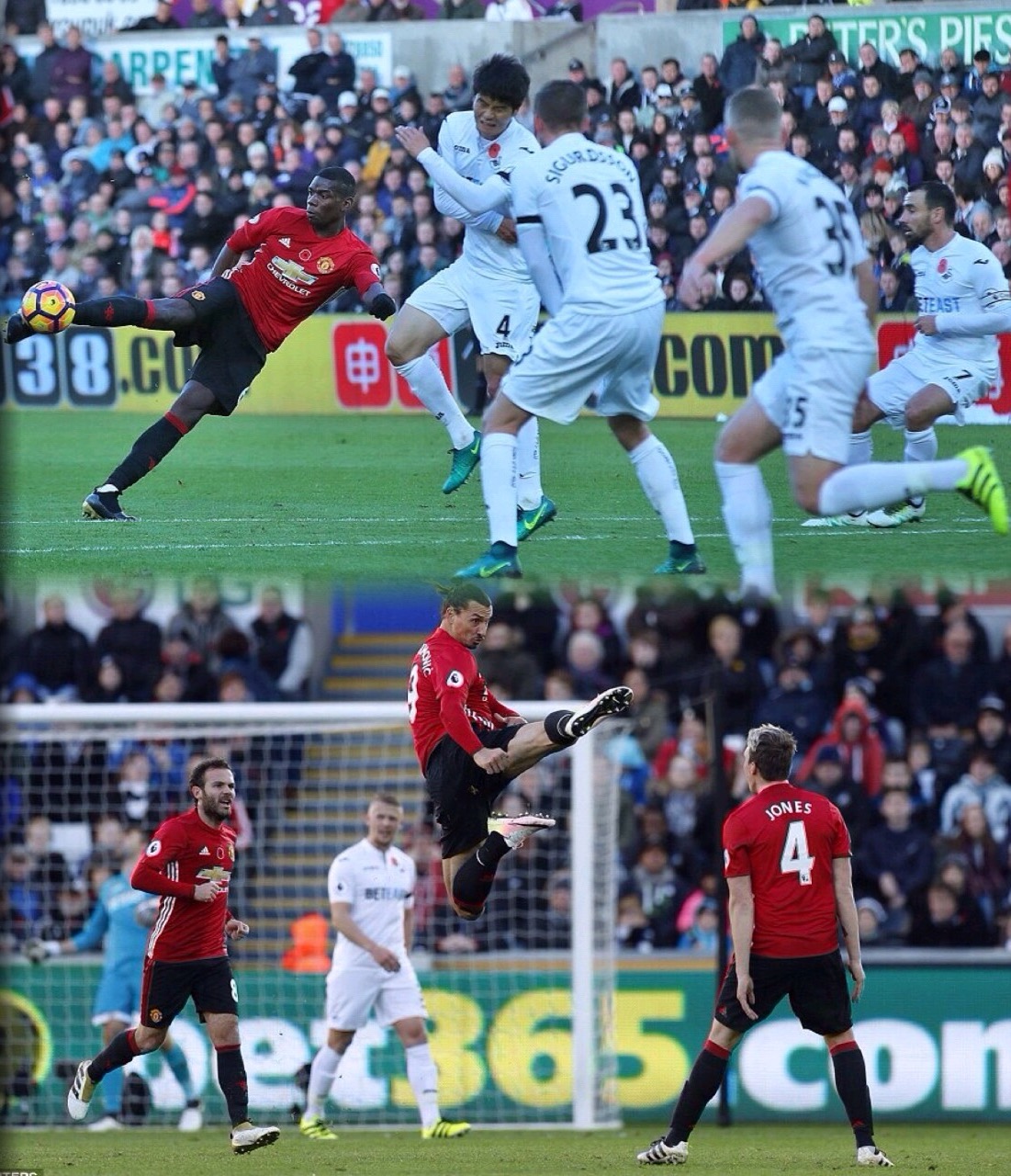 Pogba, Zlata Shoot Down Swansea As United End Winning Drought Pogba, Zlata Shoot Down Swansea As United End Winning Drought