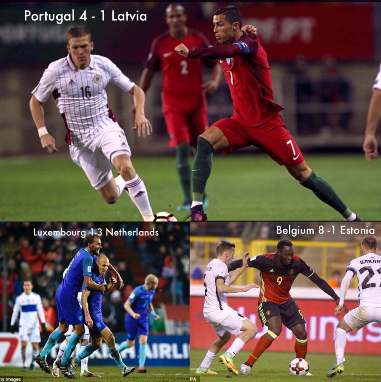 Euro WCQ: Depay, Robben, Ronaldo, Lukaku, Score As Netherlands, Portugal, Belgium Win Euro WCQ: Depay, Robben, Ronaldo, Lukaku, Score As Netherlands, Portugal, Belgium Win