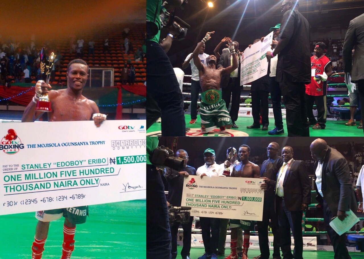 Eribo Is GOtv Boxing Night’s Best Boxer, Grabs N1.5m Cash Prize