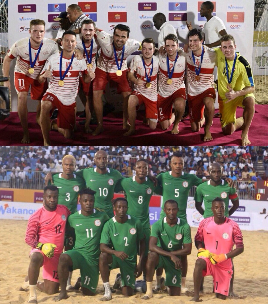 Copa Lagos: Switzerland Maul Sand Eagles 8-3 Copa Lagos: Switzerland Maul Sand Eagles 8-3