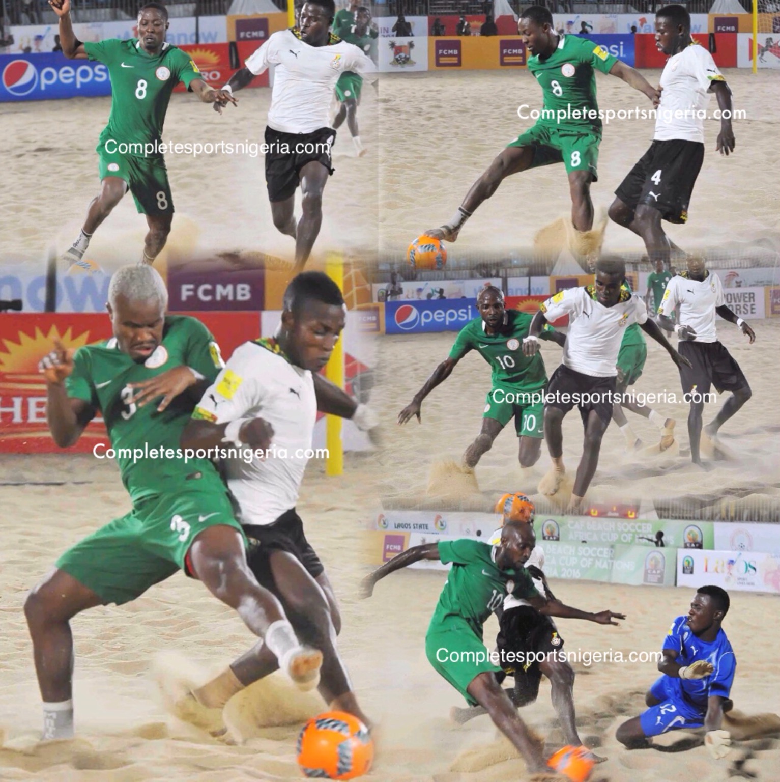 Beach AFCON: Sand Eagles Pip Dangerous Black Sharks 4-3, Reach Semi- Finals