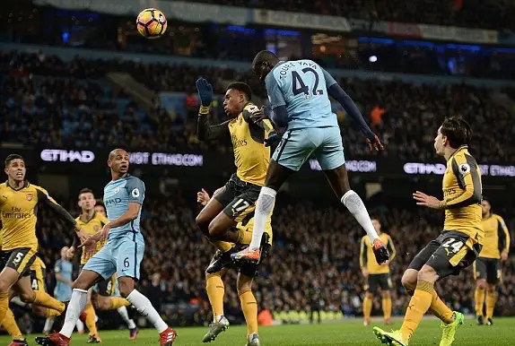 Iwobi Stars, Iheanacho Subbed As Man City Edge Arsenal
