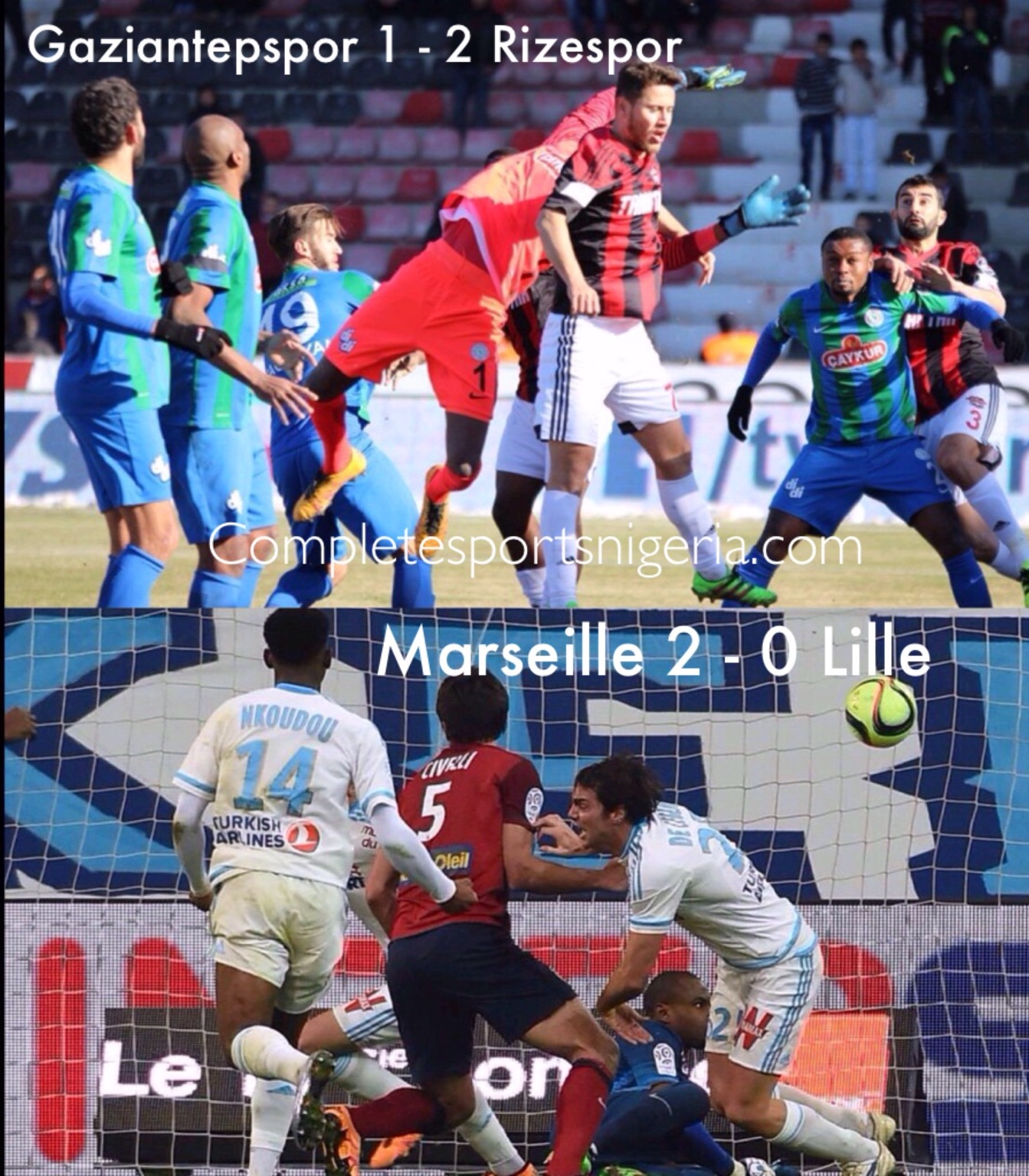 Oboabona Sent Off As Rizespor Win; Enyeama Lets In, Ideye Absent Oboabona Sent Off As Rizespor Win; Enyeama Lets In, Ideye Absent