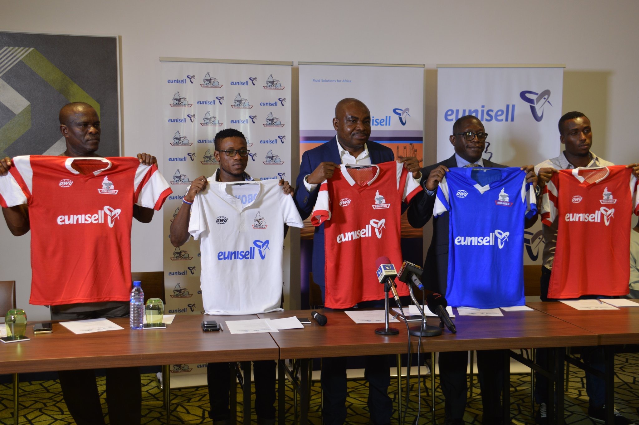 Eunisell, Rivers United Happy With Shirt Sponsorship Deal Renewal; Sponsor Donates N10m
