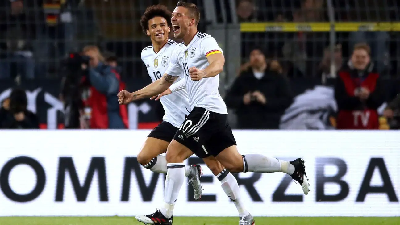 Podolski Retires Spectacularly As Germany Edge England