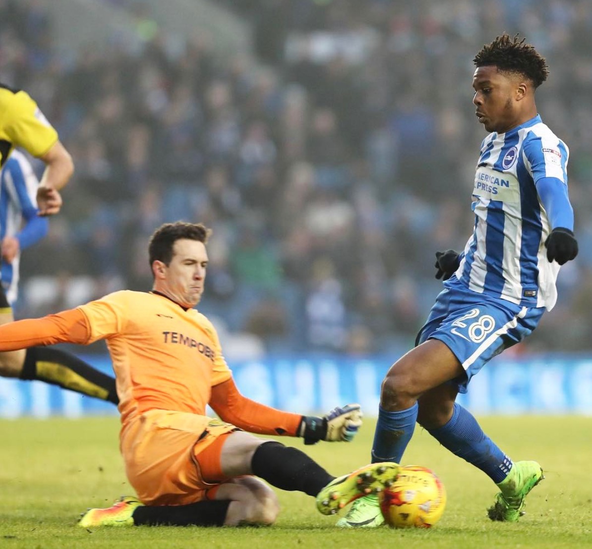 Loanee Akpom Pleased To Help Brighton & Hove Get EPL Promotion Loanee Akpom Pleased To Help Brighton & Hove Get EPL Promotion