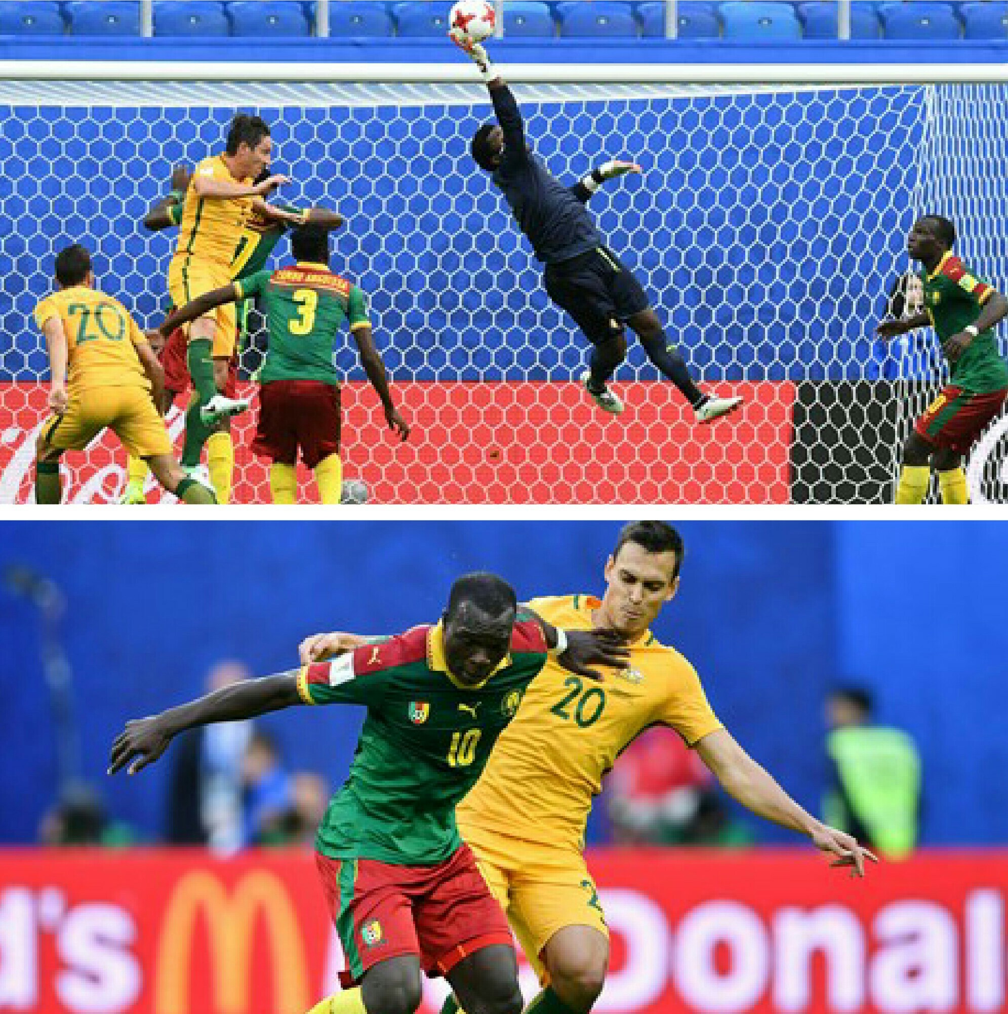 Confed. Cup: Cameroon, Australia Share The Spoils In 1-1 Draw