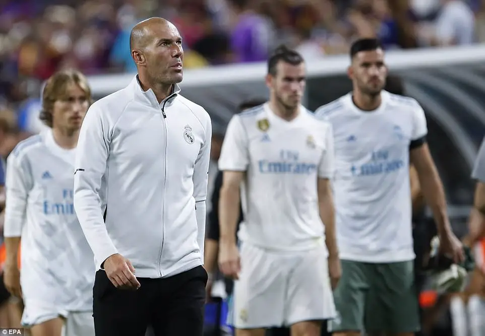 Zidane Focuses On Madrid’s Super Cup Vs Man United, Plays Down Poor Showing At ICC Zidane Focuses On Madrid’s Super Cup Vs Man United, Plays Down Poor Showing At ICC
