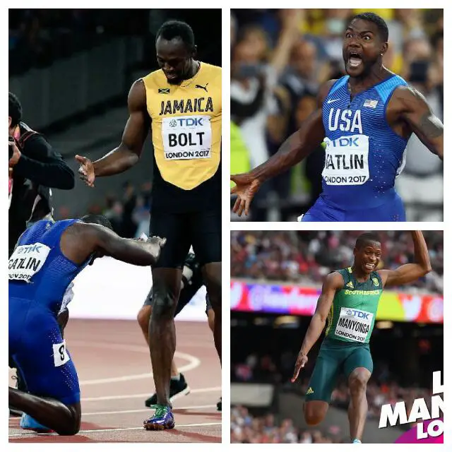 IAAF Worlds: Gatlin Spoils Bolt’s 100m Party, South Africans Claim Double