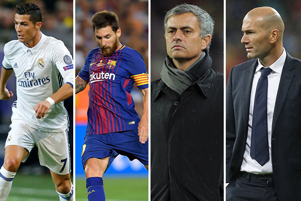 Ronaldo, Messi, Hazard, Neymar, Zidane, Mourinho Up For FIFA Best Awards
