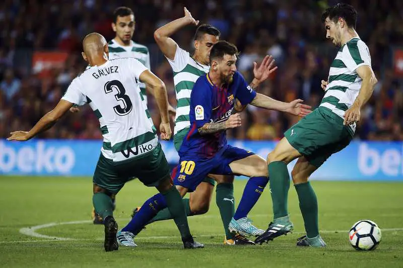 Messi Hits Four Goals Past Eibar As Barca Stay Top
