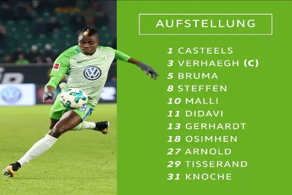 Osimhen Makes First Start, Inspires Wolfsburg To Victory Over Hannover