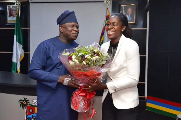 Oshoala Relishes Appointment As Lagos State Sports Ambassador Oshoala Relishes Appointment As Lagos State Sports Ambassador