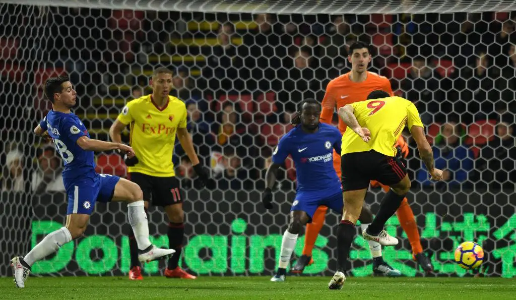 Moses In Action, Giroud Debuts As Watford Hammer 10-Man Chelsea