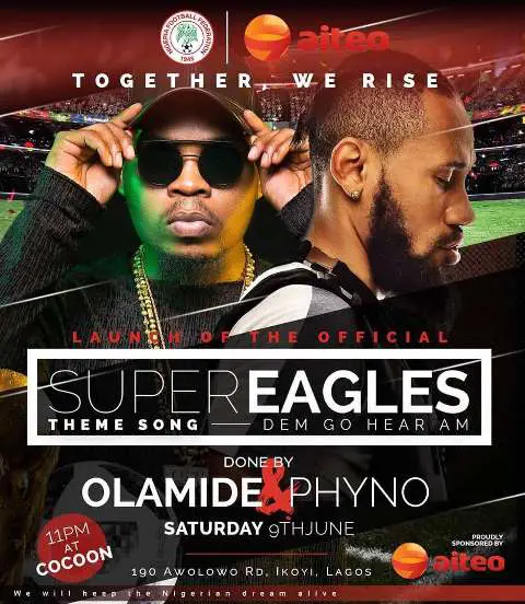 Phyno, Olamide Collabo On Super Eagles Theme Song For Russia 2018 Phyno, Olamide Collabo On Super Eagles Theme Song For Russia 2018