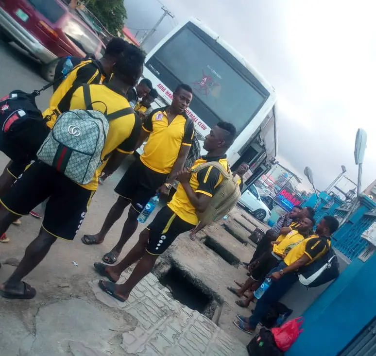 Aiteo Cup: Abia Warriors Players Escape Armed Robbery Attack En Route
