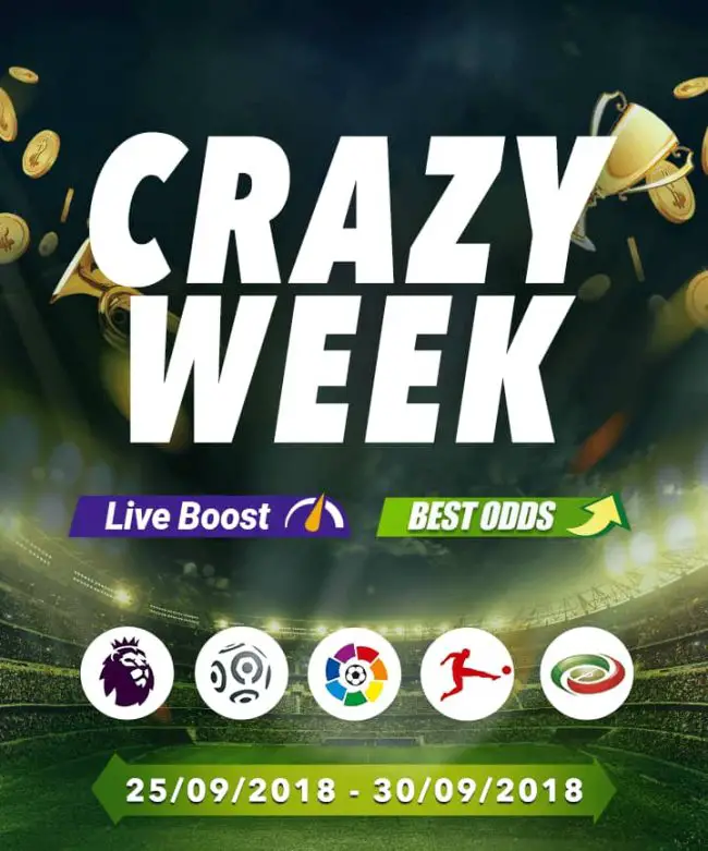 Enjoy SportyBet’s Boosted Odds In The ‘Crazy Week’ Promo, As Chelsea Host Liverpool In The Premier League Enjoy SportyBet’s Boosted Odds In The ‘Crazy Week’ Promo, As Chelsea Host Liverpool In The Premier League