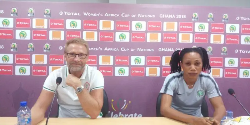 AWCON 2018: Dennerby Assures Falcons Will Confront Cameroon ‘With All Seriousness’ AWCON 2018: Dennerby Assures Falcons Will Confront Cameroon ‘With All Seriousness’