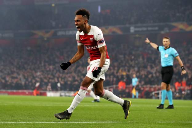 UEL: Iwobi Subbed On As Aubameyang’s Double Sends Arsenal Through; Chukwueze’s Villarreal Also Qualify For Q-Finals