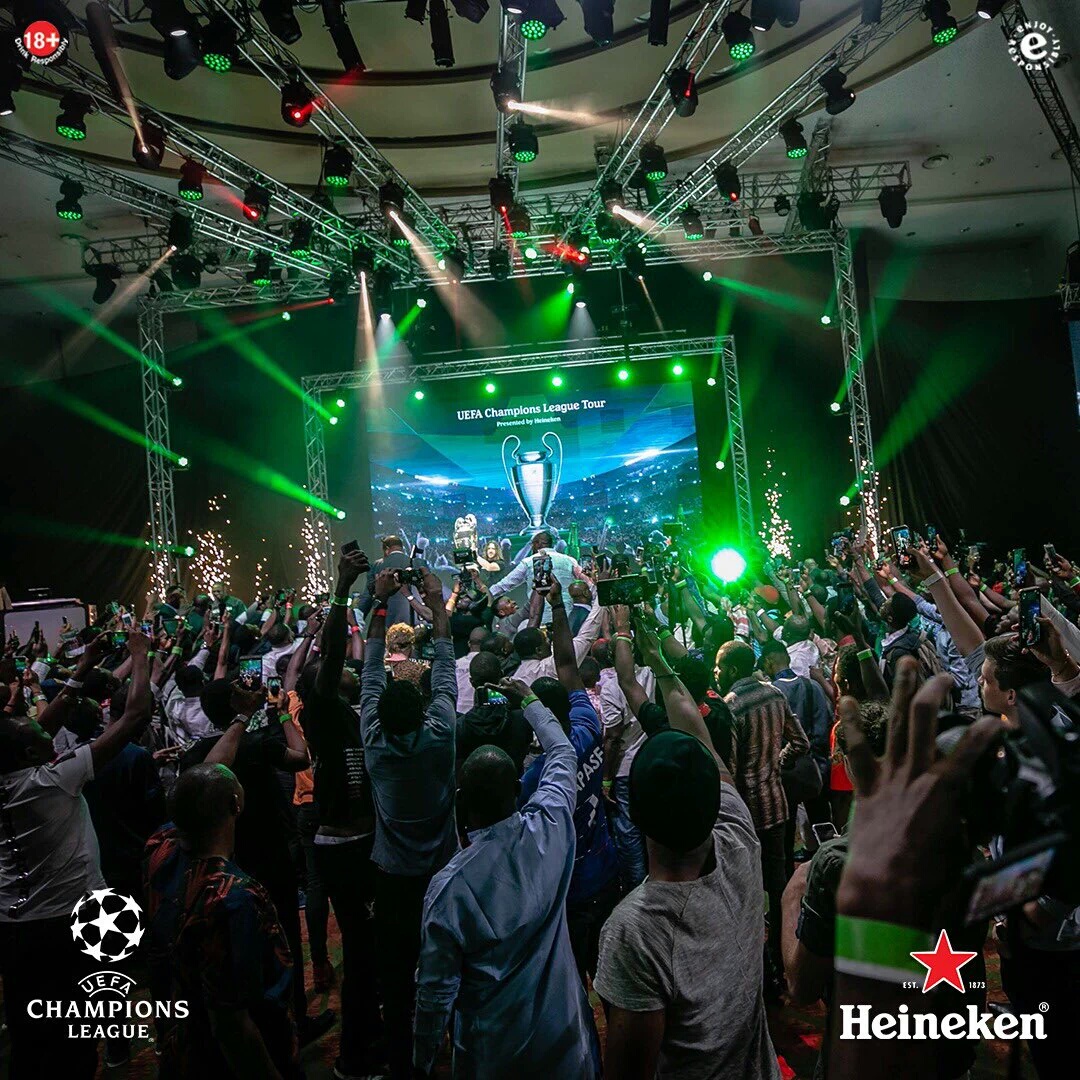 Fans Relive Excitement As Heineken #Unmissable UEFA Champions League Trophy Tour Ends In Style In Lagos