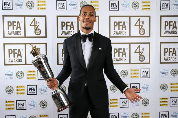 Van Djik Named PFA Player Of The Year; Sterling Wins Young Player Award