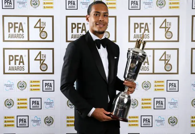Virgil Van Dijk Chosen As PFA Players’ Player of the Year Virgil Van Dijk chosen as PFA Playe