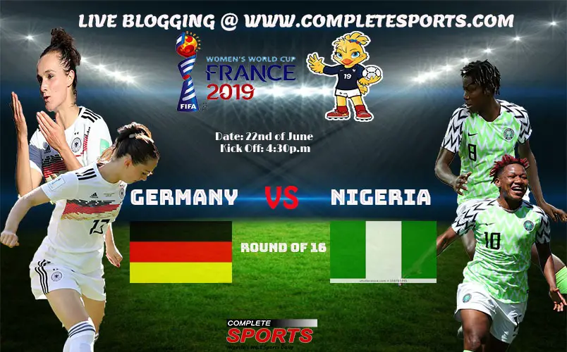 Live Blogging: Germany Vs Nigeria (Women’s World Cup 2019)