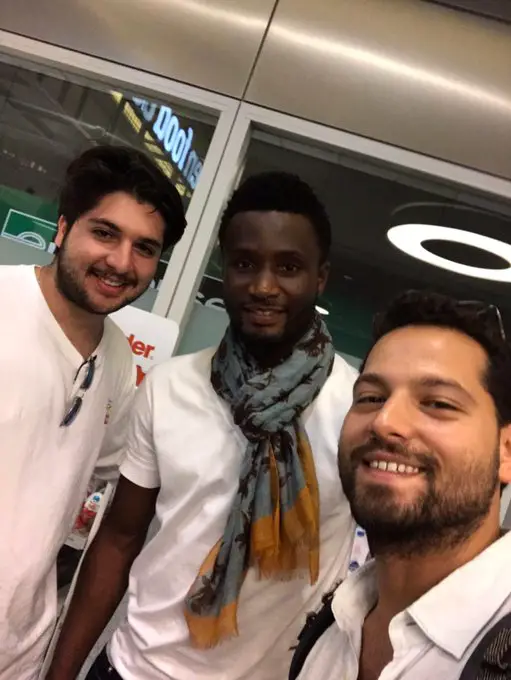 Mikel Receives warm Reception From Trabzonspor Fans on arrival in Turkey