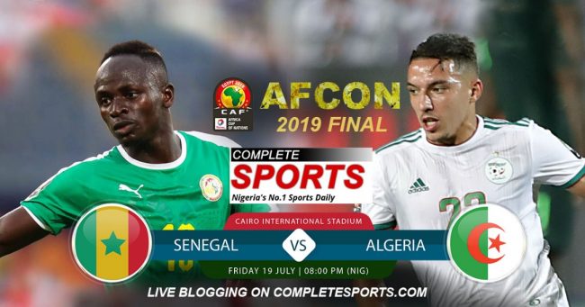 Live Blogging: Senegal Vs Algeria (AFCON 2019 Final)