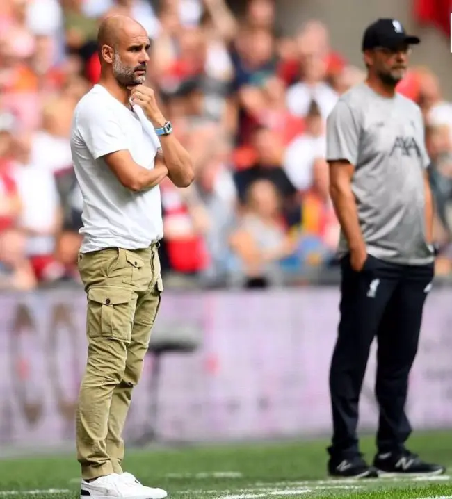 Guardiola: Many Teams Favourites To Win 2019/20 EPL; Liverpool Team To Beat pep-guardiola-manchester-city-epl-premier-league-liverpool-arsenal-manchester-united-tottenham-hotspur
