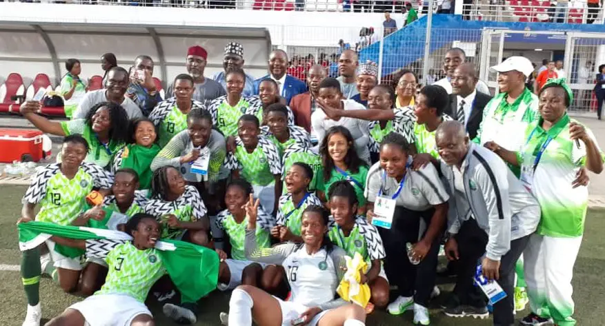 12th AAG: Super Falconets Beat Cameroon  3-2 On Penalties To Clinch Gold Medal